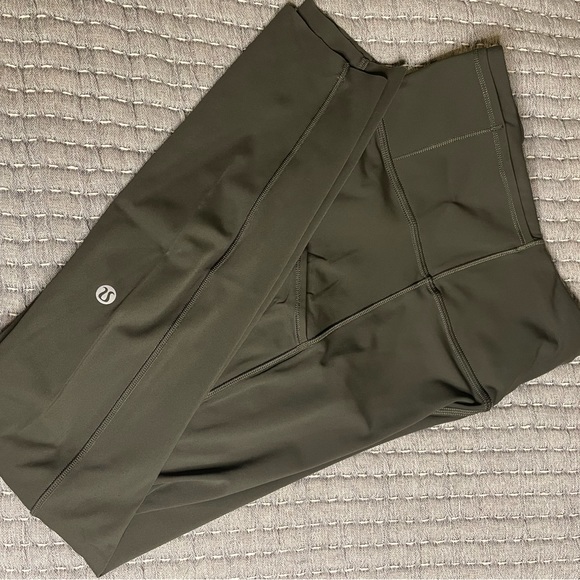Lululemon Fast & Free 7/8 Tight II *Non-Reflective Nulux 25" Army green - Picture 9 of 10